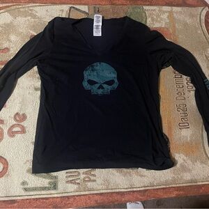 Barnett’s Harley-Davidson Motorcycles El Paso, TX Skull Long-sleeve Jersey XL